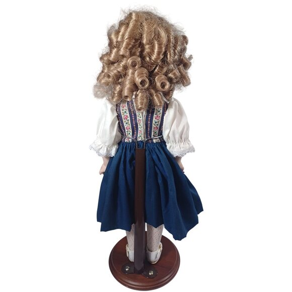 Shirley Temple Heidi Handcrafted OOAK  Porcelain Doll 15.5" Vintage Jeena Hally - Picture 6 of 8